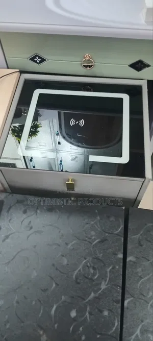 Smart Electric Bedside Table, Charging, Bluetooth, And Light