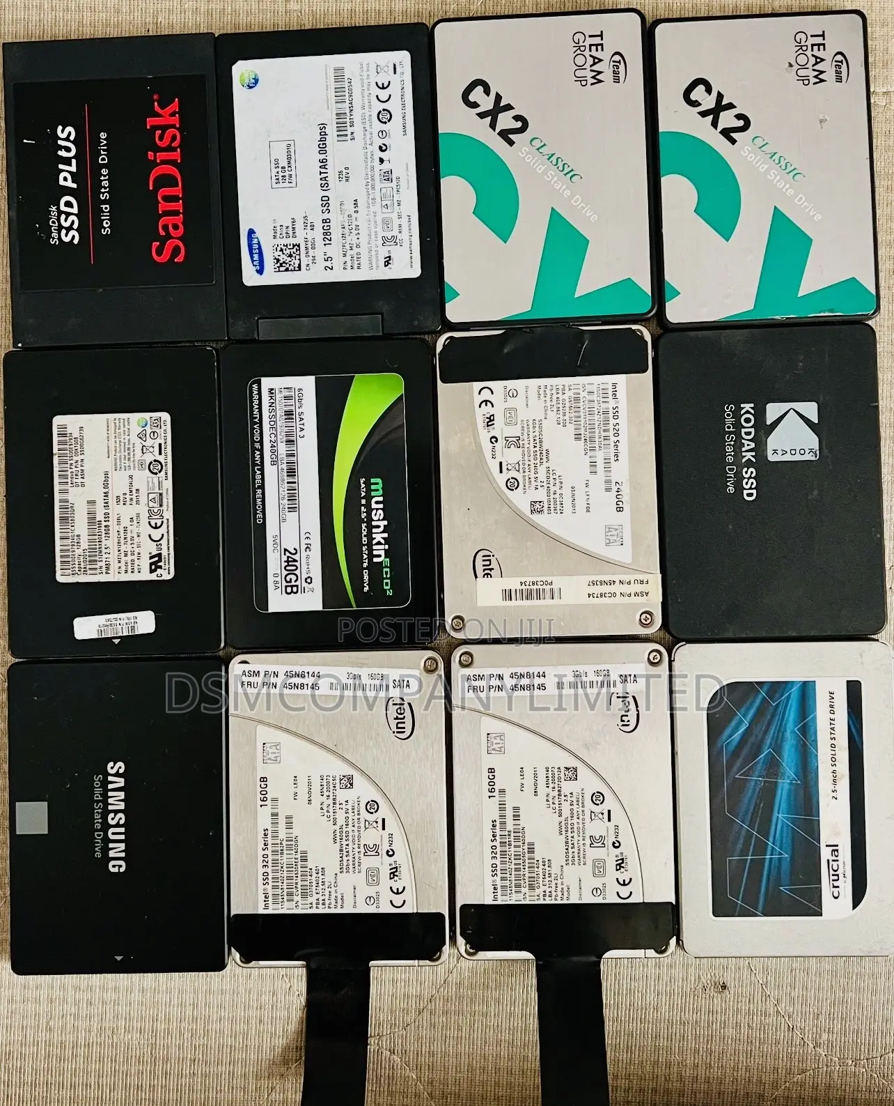 Authentic Branded SSD Sata 256 Gb