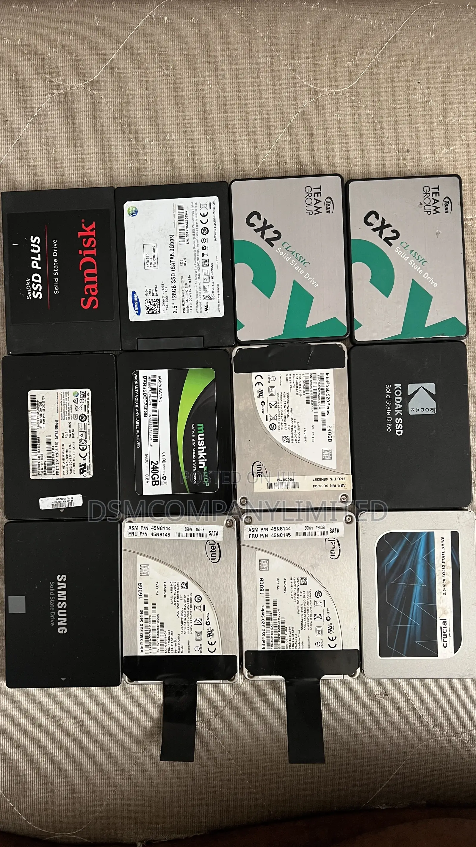 Authentic Branded SSD Sata 256 Gb