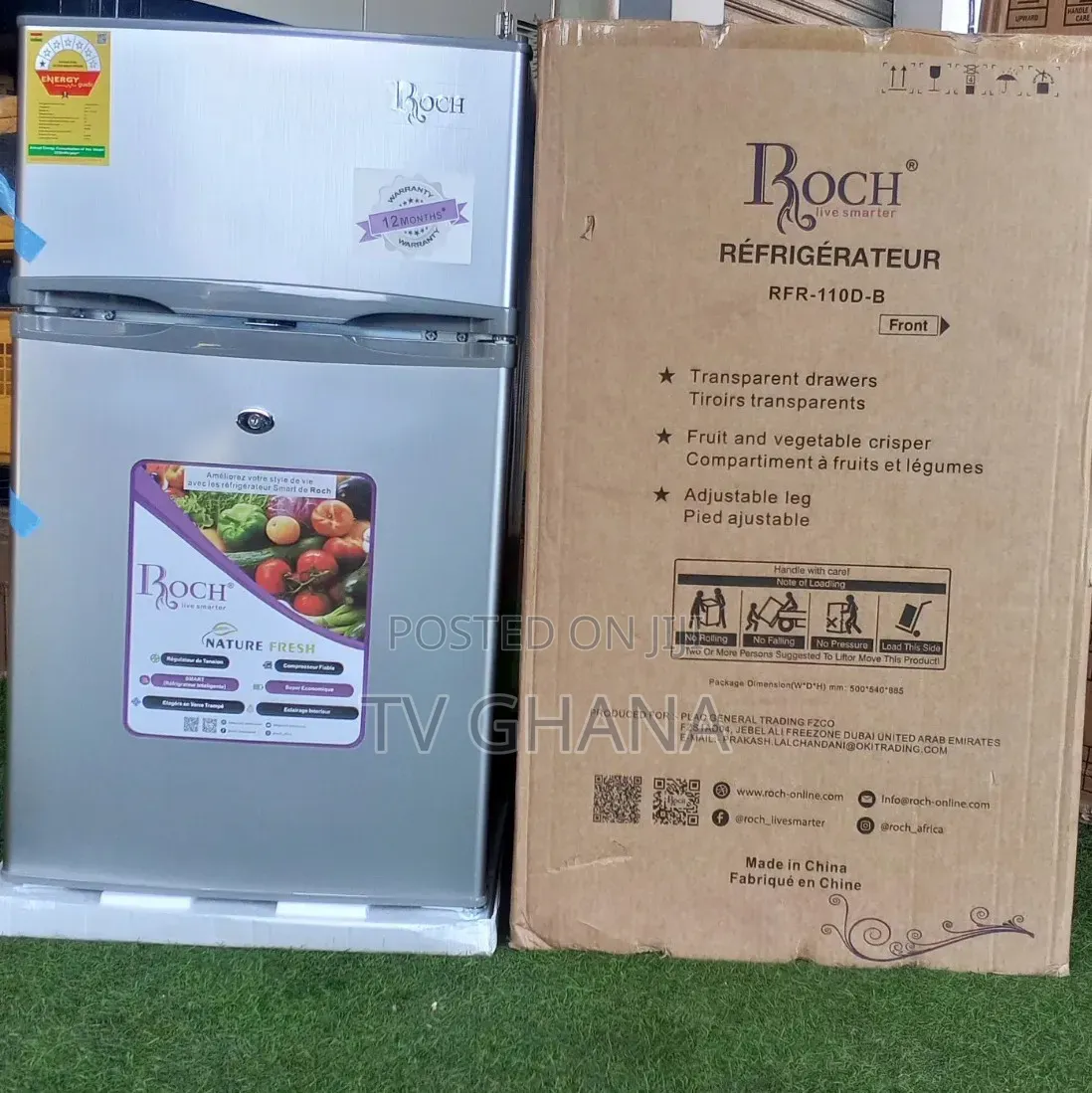 Roch 85l Table Top Fridge RFR-110d-B 85l