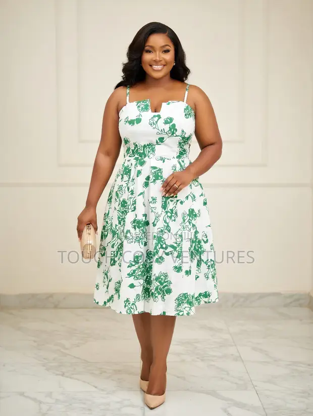 green and white midi dress Thats So Fetch | Solem Midi Dress | Green Floral