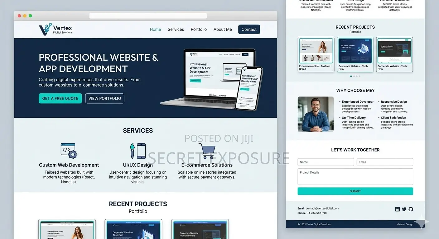 Advance Professional and Modern Website Development