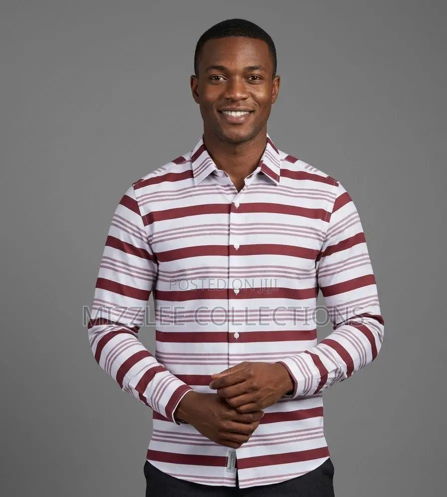 Stripes Long Sleeves Shirt for Men in M-3xl