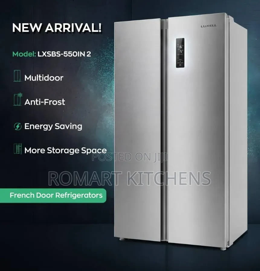 Turkish 510 Litters Side by Side Luxell Refrigerator