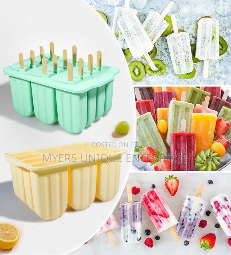 Silicon Popsicle Mould With Free Sticks