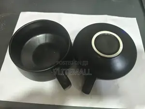 Matte Black Ceramic Mugs