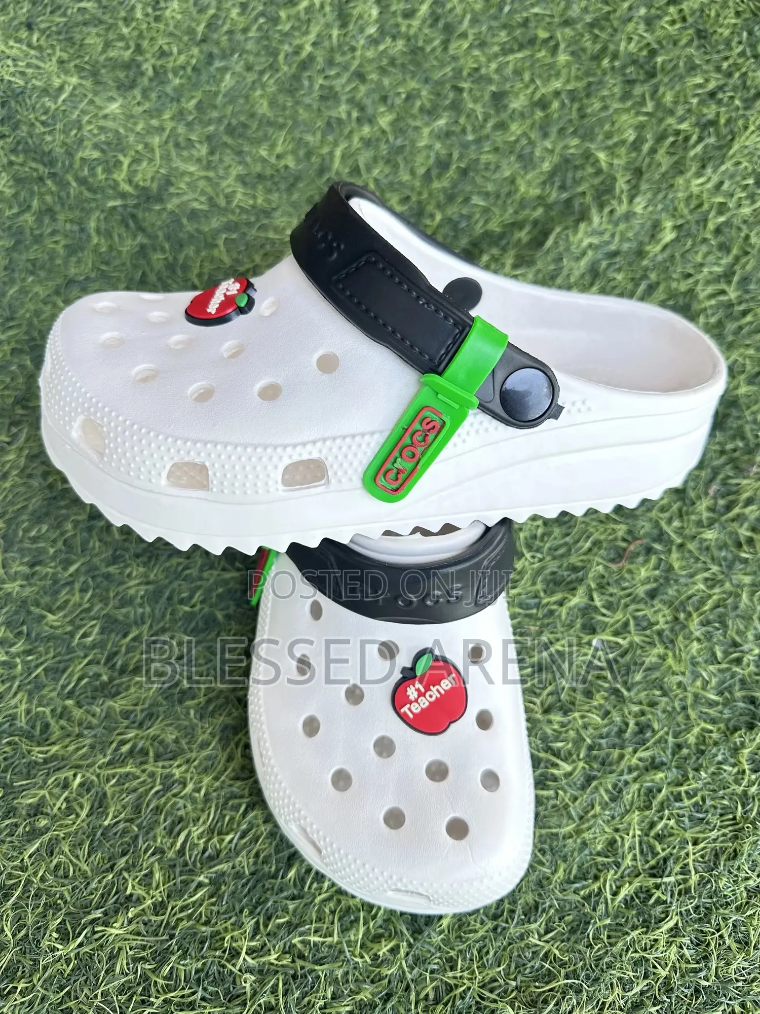 Female White Crocs