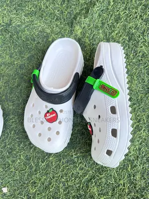Female White Crocs