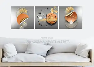Modern Decorative Painting With Clock