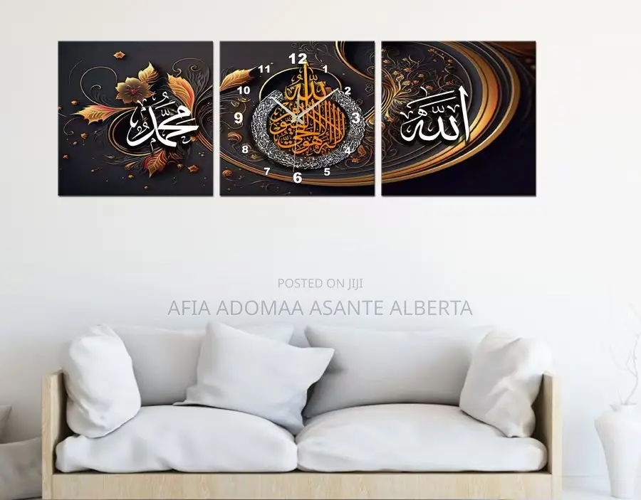 Modern Decorative Painting With Clock