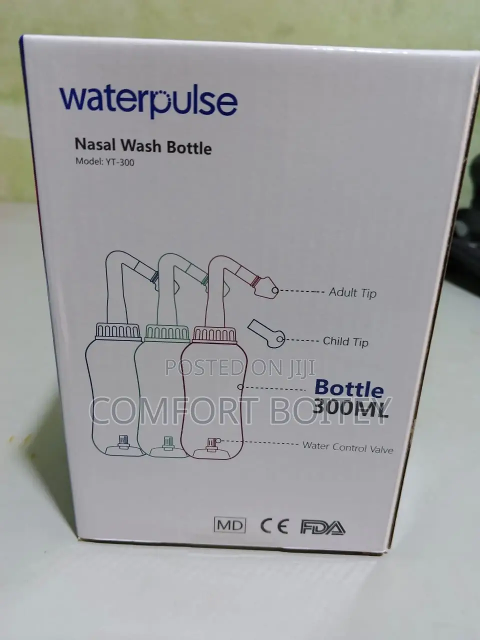 Nasal Rinse Bottle (300ml) With Salt