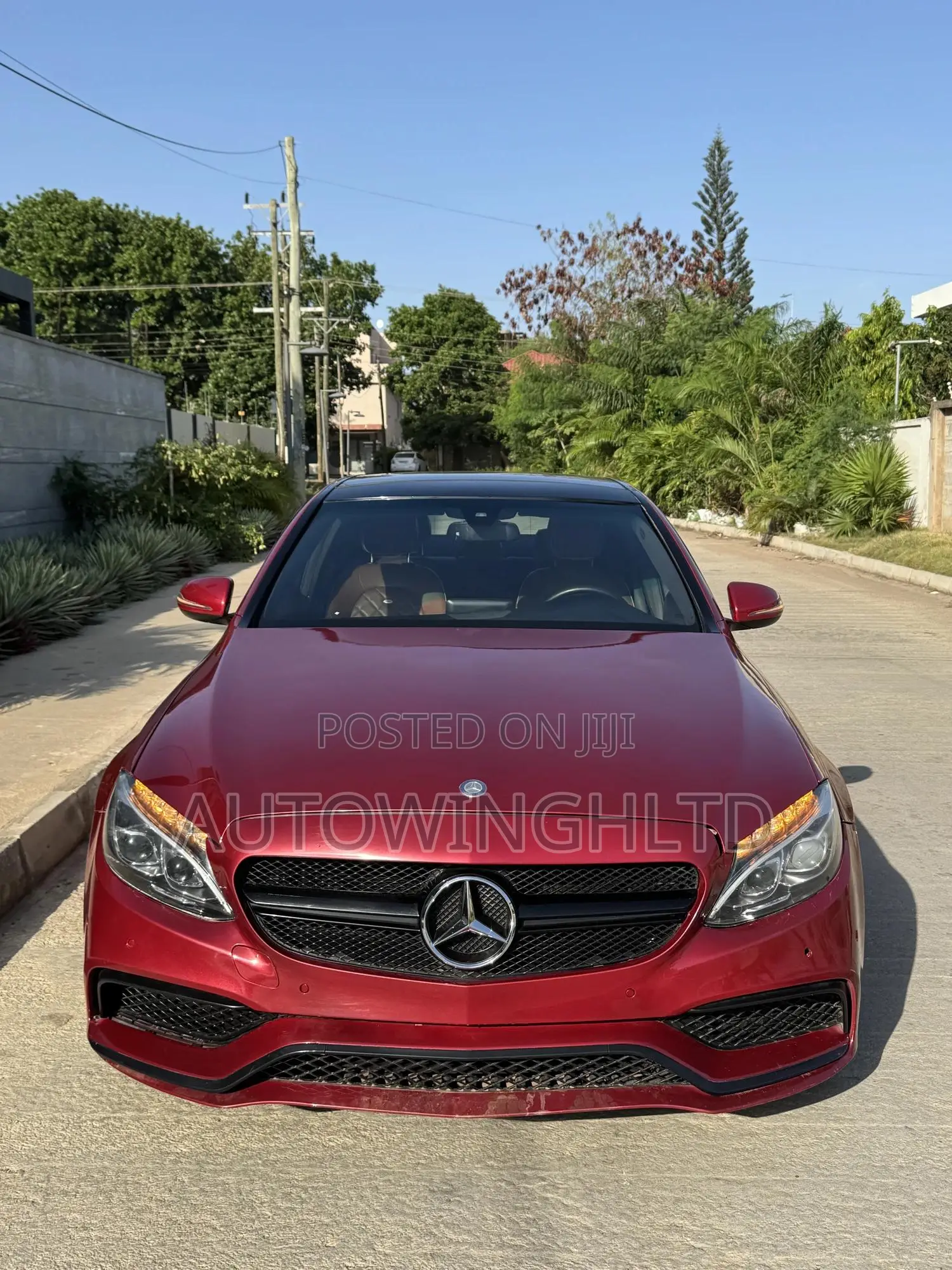 Mercedes-Benz C300 Luxury 4matic Sedan AWD (2.0L 4cyl 7A) 2017 Red