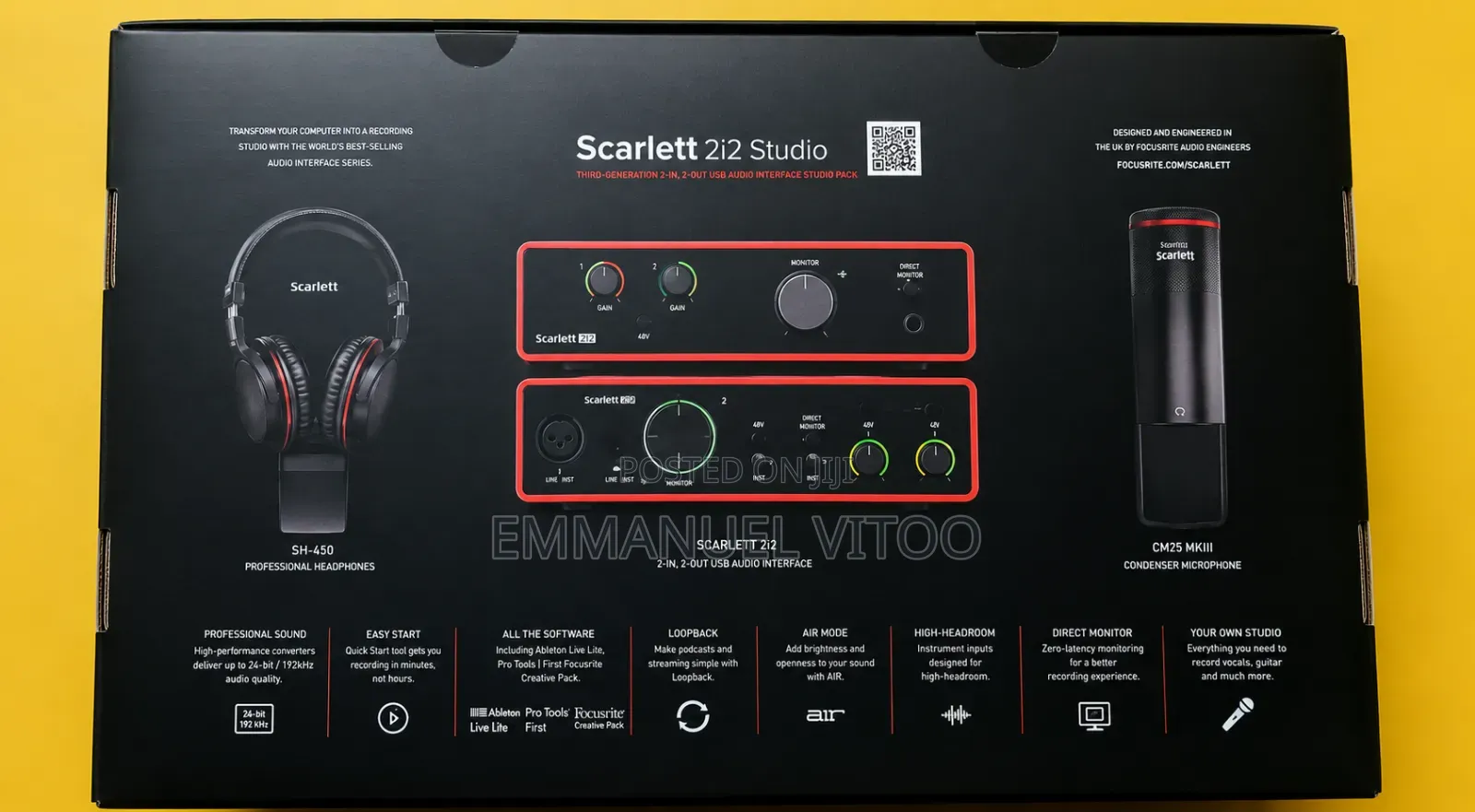 Focusrite Scarlett 2i2 4th Generation Bundle