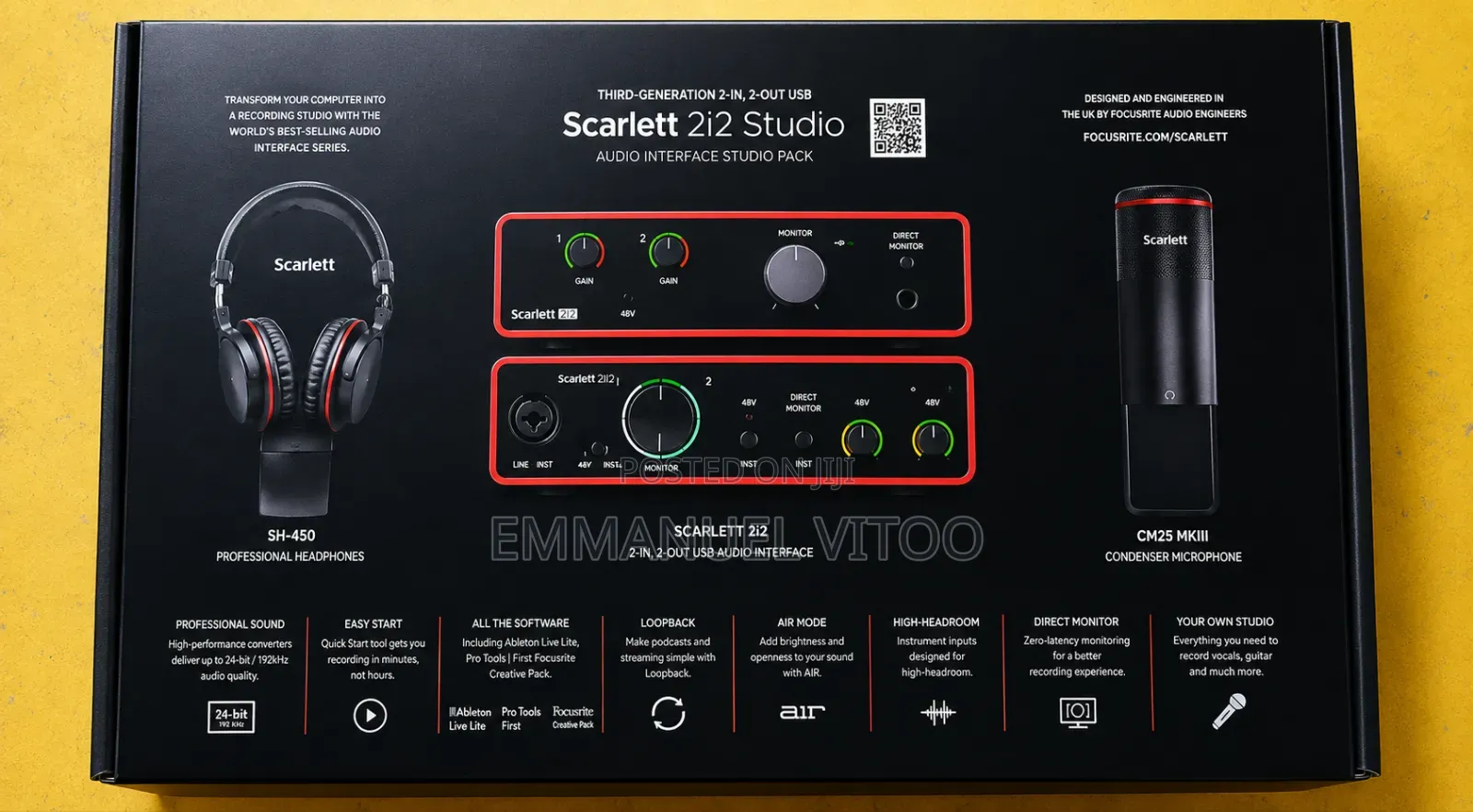 Focusrite Scarlett 2i2 4th Generation Bundle