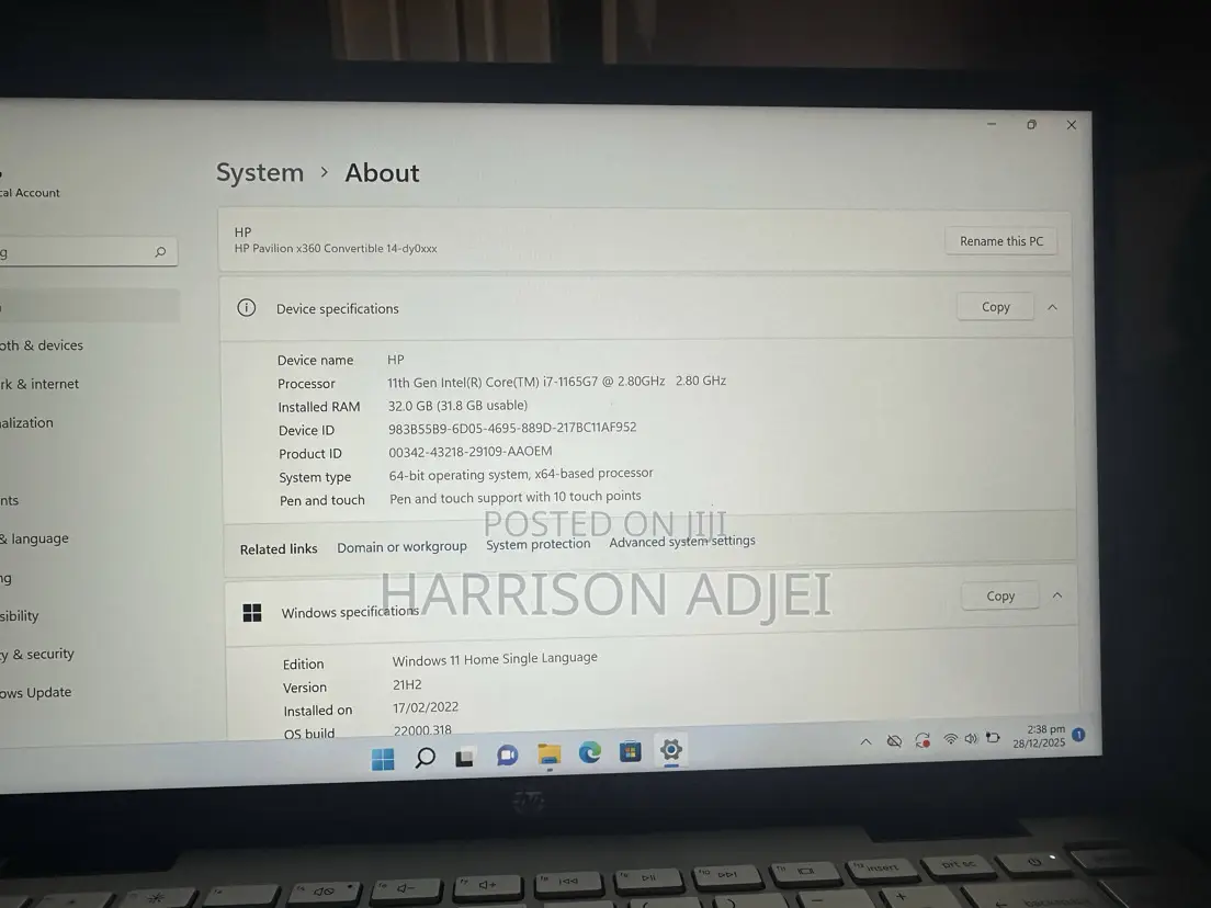 New Laptop HP Pavilion x360 14 32GB Intel Core i7 SSD 1T