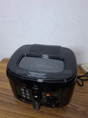 2.5l George Home Plastic Black Deep Fryer From Uk 