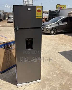 Elegant Gray Nasco Nasf2-320fld Top Mount Freezer Fridge(320l)