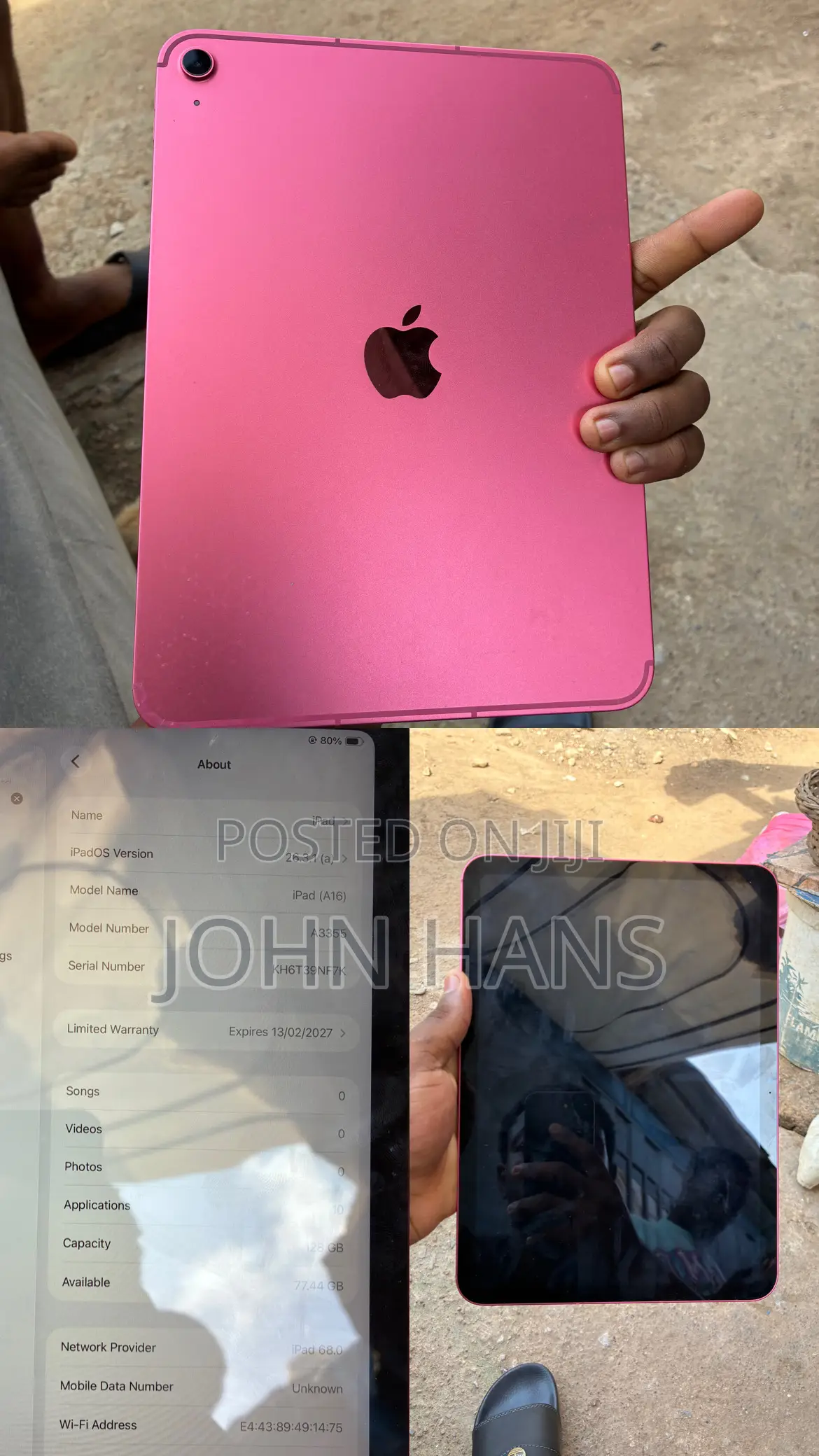 Apple iPad (2022) 128 GB Pink