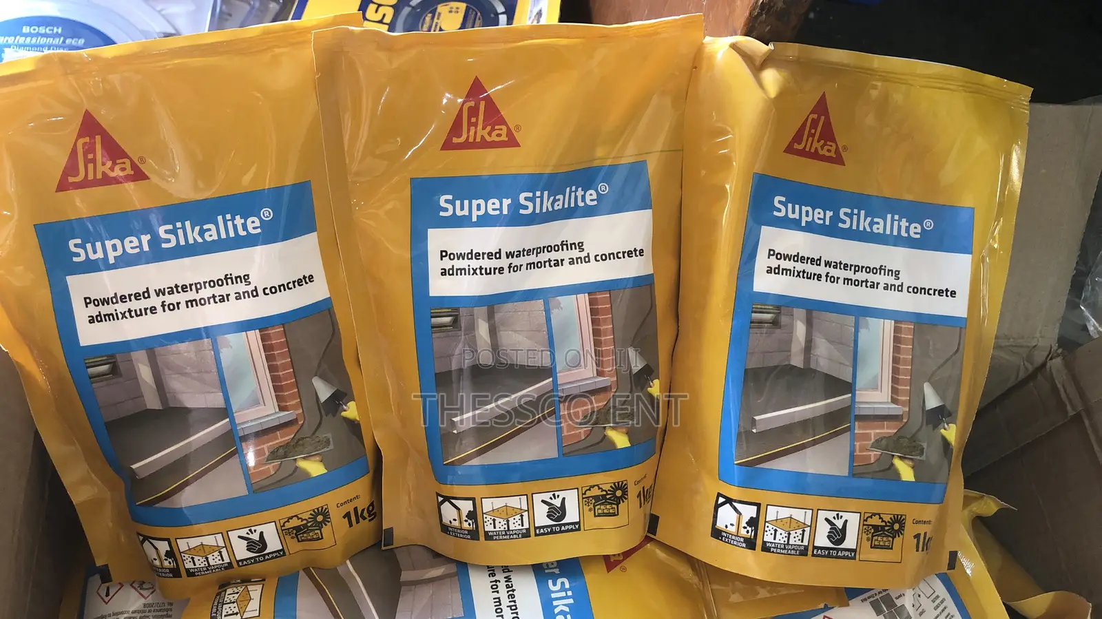 Powdered Waterproofing Mixture for Mortar and Concrete