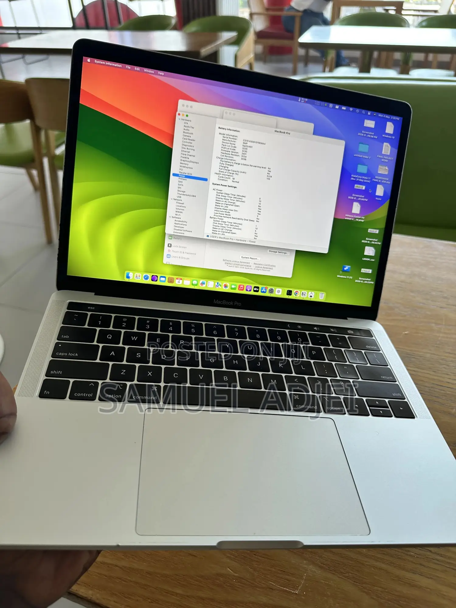 Laptop Apple MacBook Pro 2018 16GB Intel Core i5 SSD 512GB