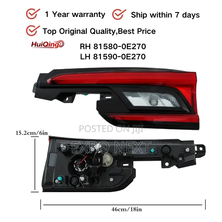Highlander Grand 2023-2025 Inner Led Tail Light