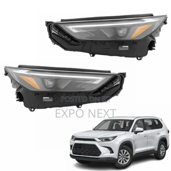 Abs/Pp Material Led Headlights for Toyota Grand Highlander 2023-2025