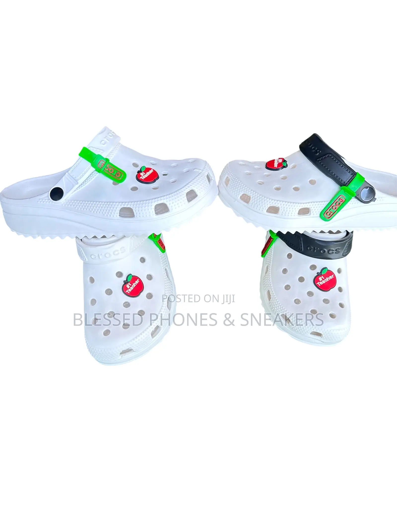 Female White Crocs