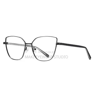Women’S Glasses With an Anti-Blue Stainless Steel Butterfly Frame.