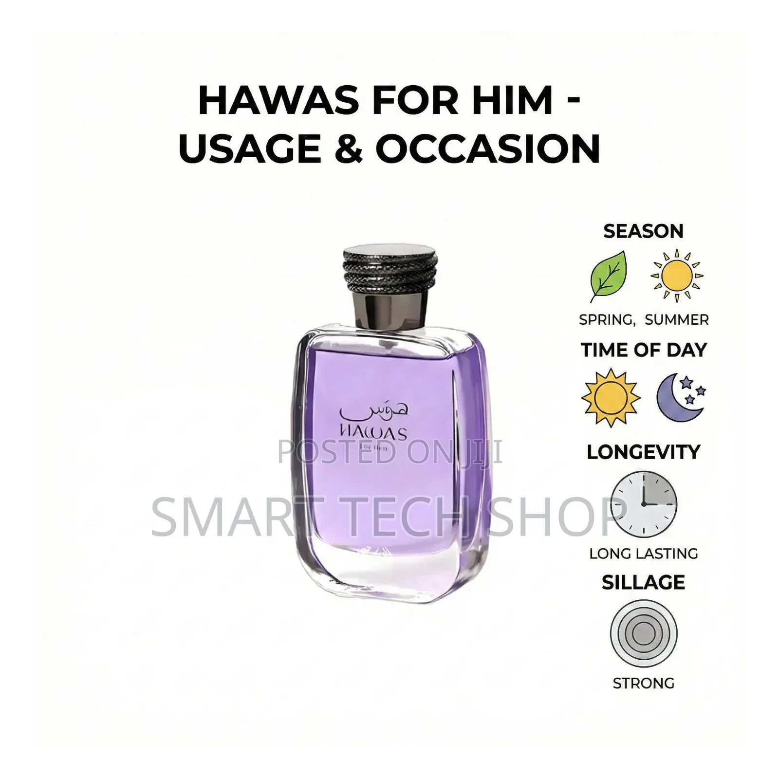Rasasi Hawas London Eau De Parfum for Men and Women, a 100ml Oriental