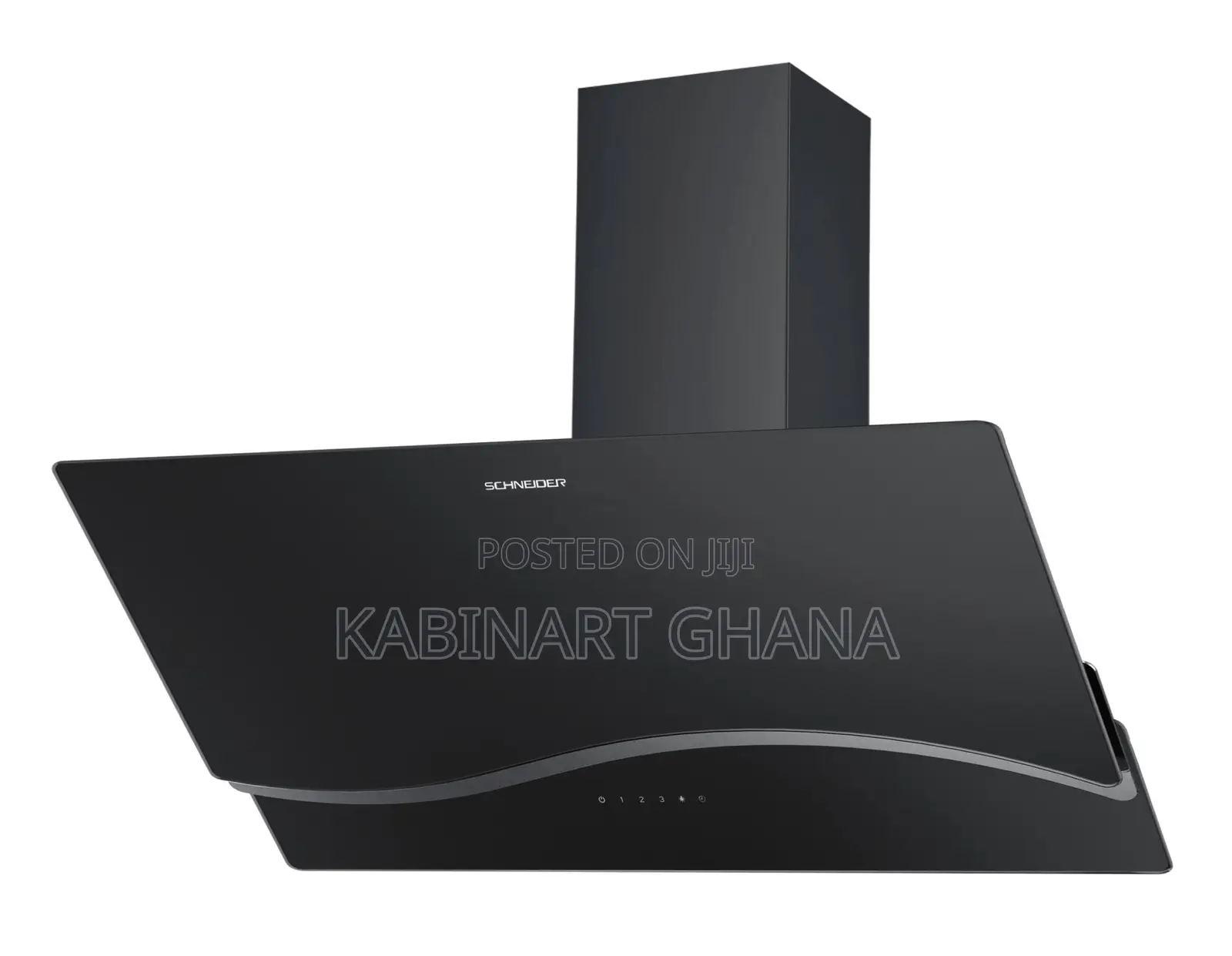 Hood Inclined 90cm Black Glass Schd2a90ebv