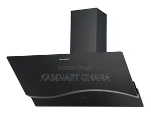 Hood Inclined 90cm Black Glass Schd2a90ebv