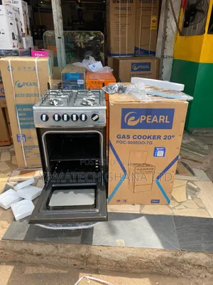 Cast Iron Top Pearl 50x50cm Gas Stove With Oven and Grill