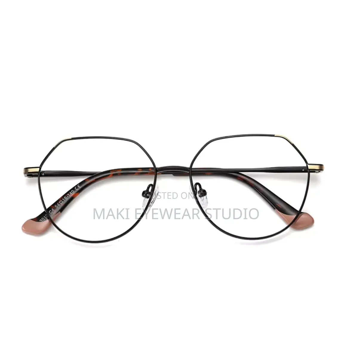 Computer Style Stainless Steel Anti‐Blue‐Light Glasses for Women
