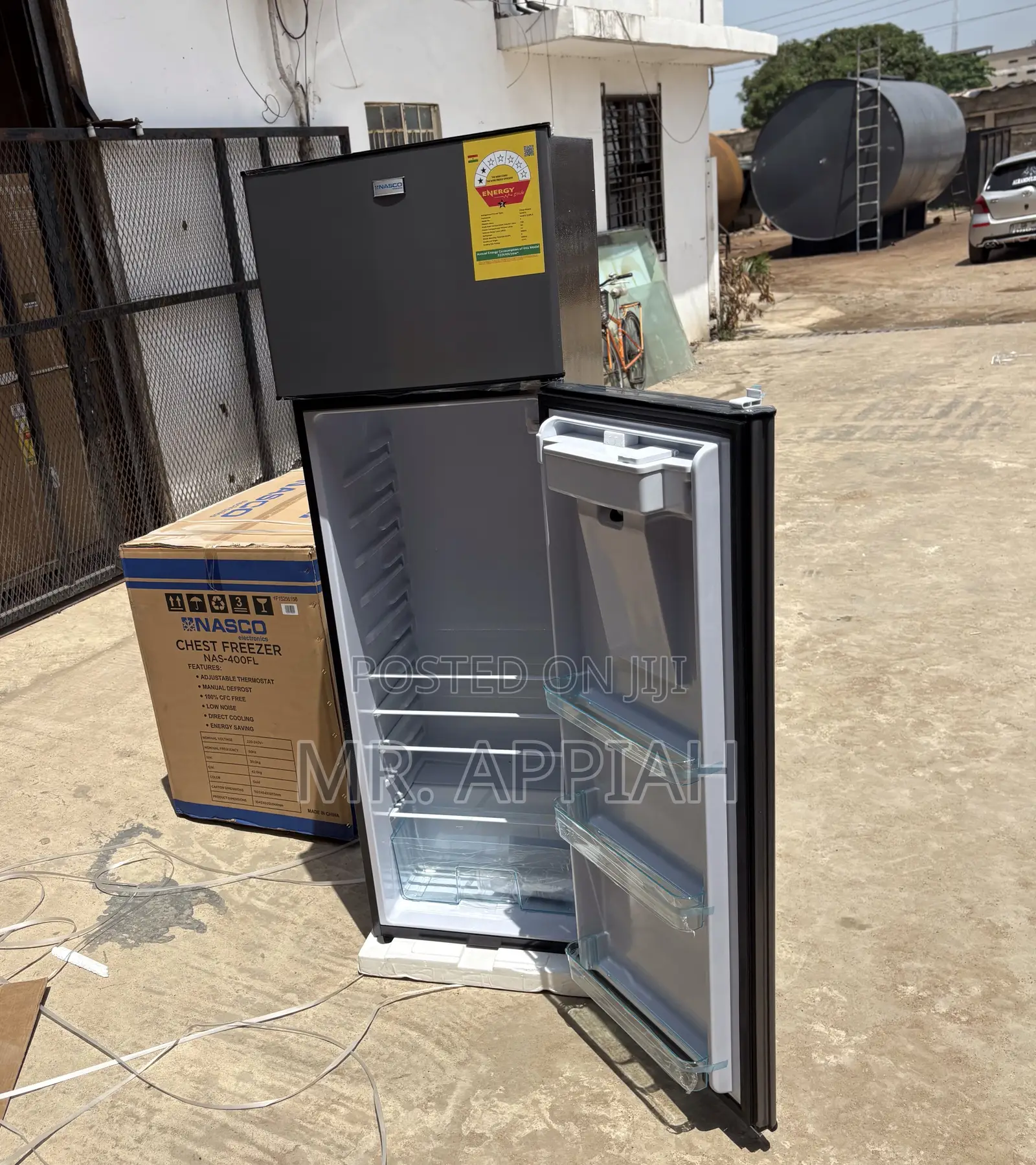 Adorable Nasco 280liters Double Door Refrigerator(Gray) 