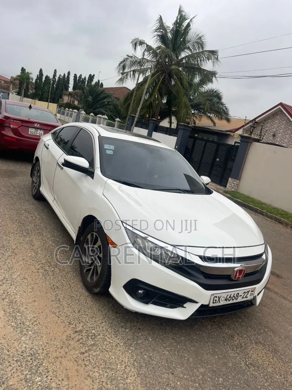White Honda Civic for Rent – Clean, Stylish Reliable
