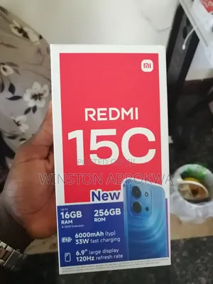 New Xiaomi Redmi 15C 4G 256 GB Black