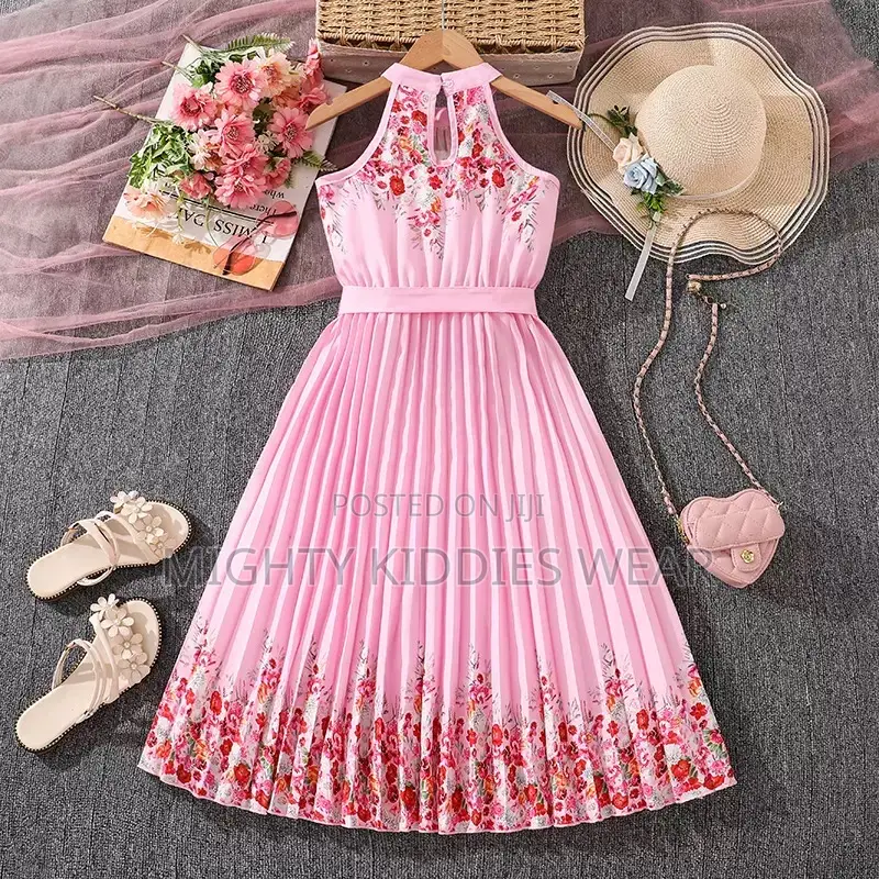 Necked Elegant and Stylish Girls Dress Age 9-10yrs