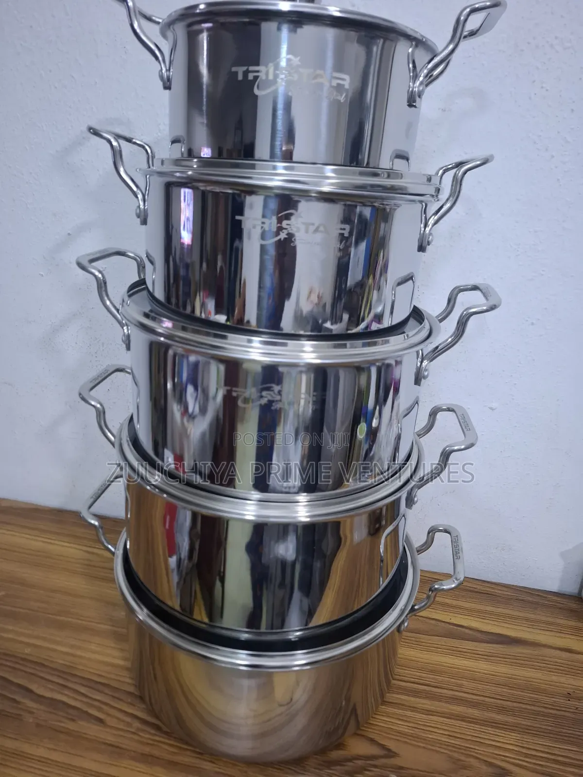 10pcs Tristar Tri-Ply Stainless Steel Casserole Cookware Set Uk