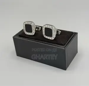 All Silver Luxury Cufflinks