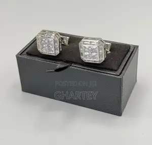 All Silver Luxury Cufflinks