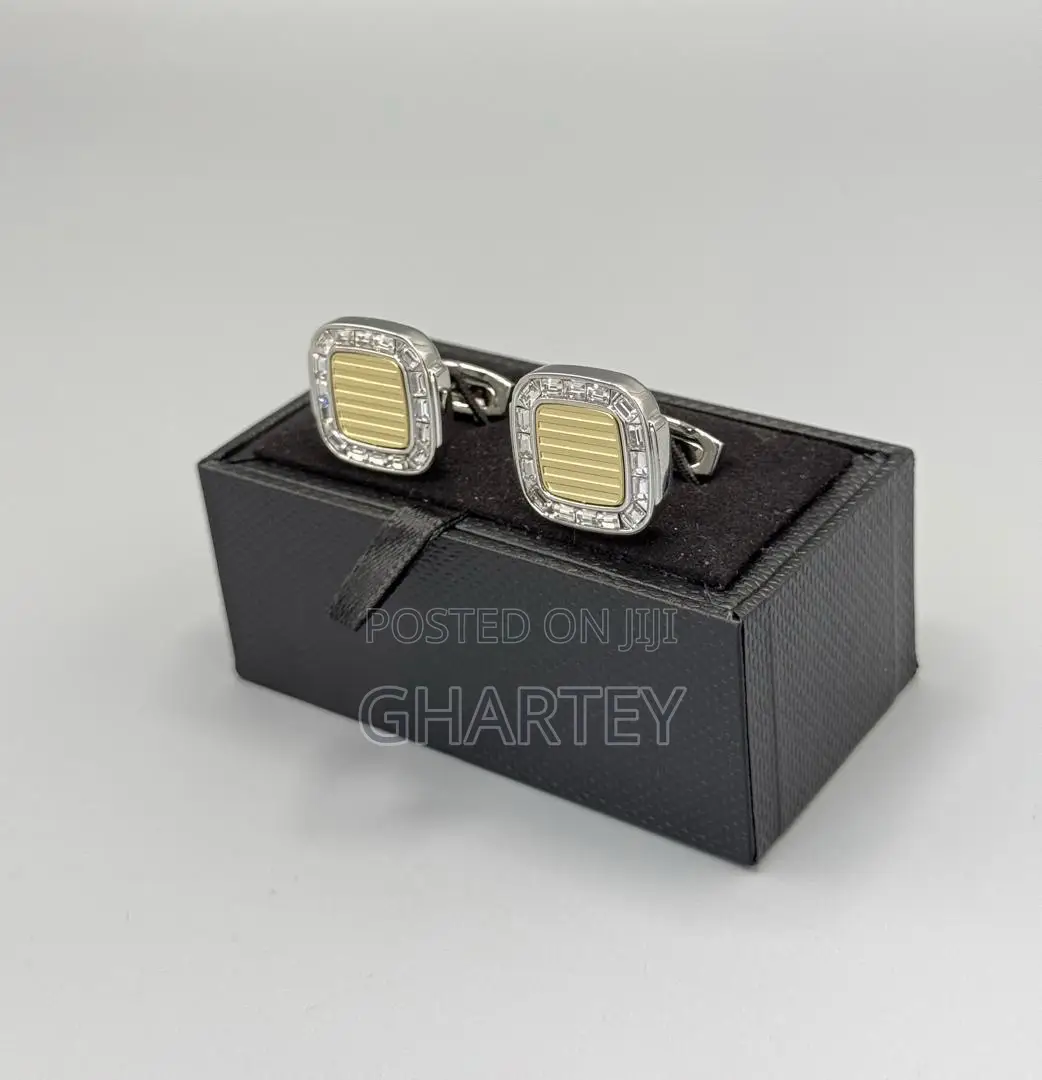 All Silver Luxury Cufflinks