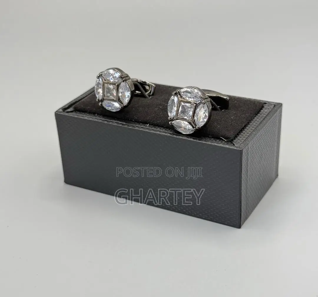 All Silver Luxury Cufflinks