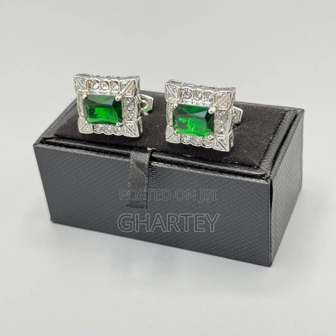 All Silver Luxury Cufflinks