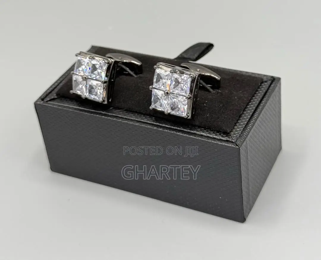 All Silver Luxury Cufflinks