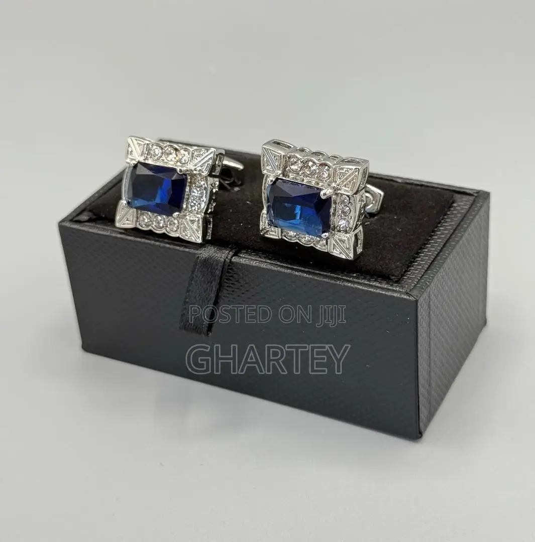 All Silver Luxury Cufflinks