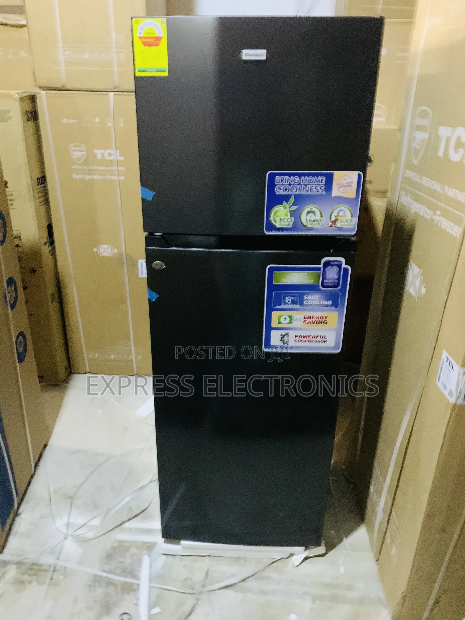 Available Now at Store Black Double Door Fridge Nasf2-45