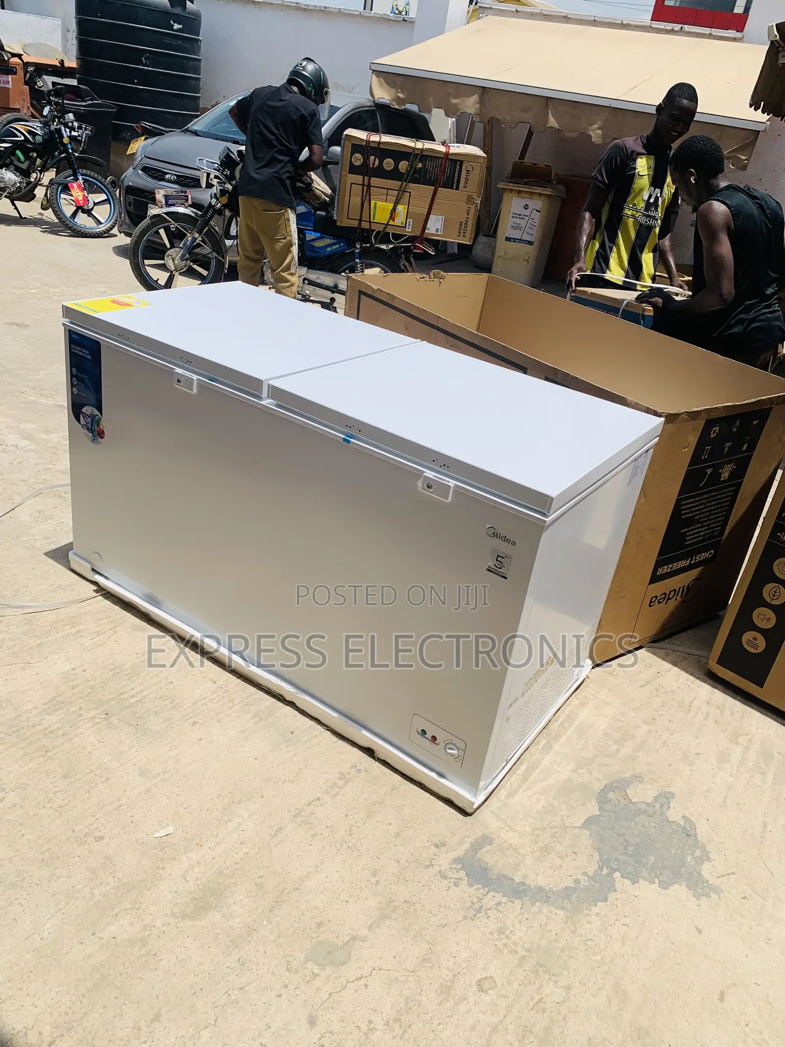 Texr Us for Your Chest Freezer Double Door Fridge ‘Midea 508lb
