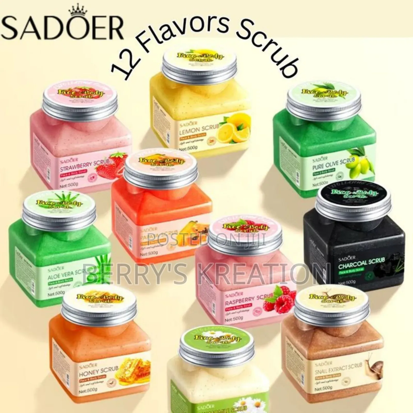 Sadoer 500g Face and Body Scrub