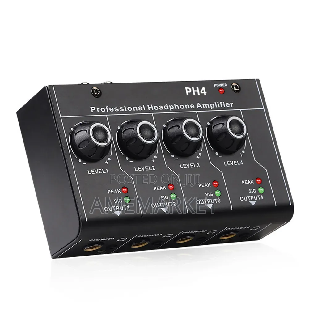 Professional Ph4 Digital Audio Mixer Headphone Distributor (8-Way)