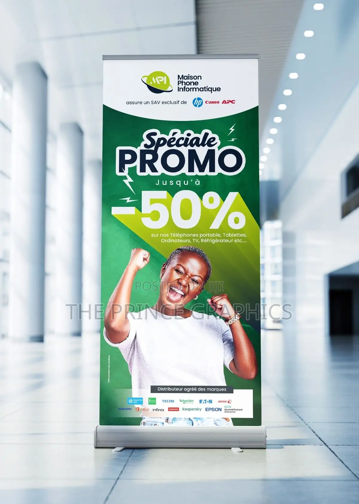 Pull Up Banner With Machine
